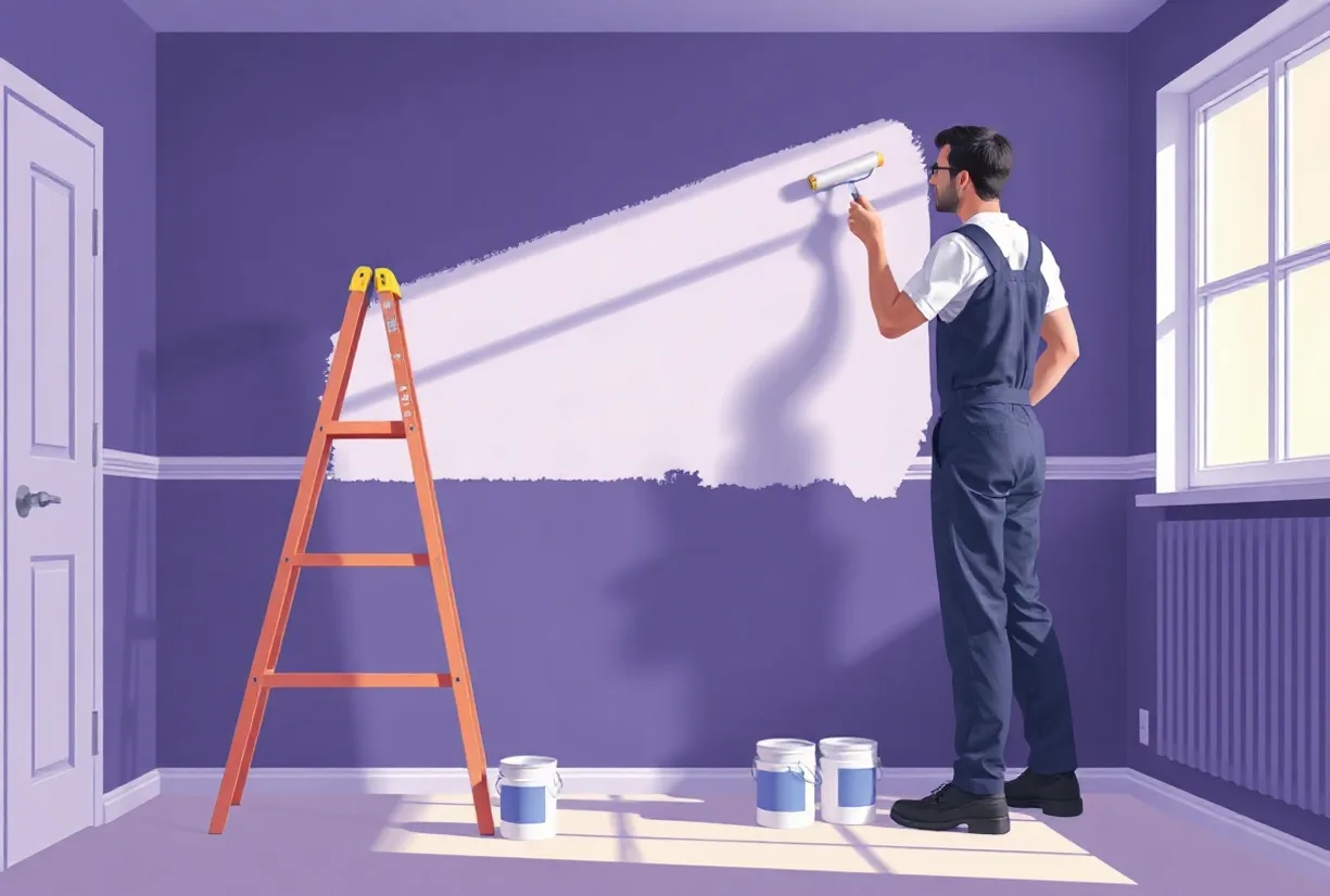 Peintre La Baule-Escoublac 44500 en intervention sur un chantier